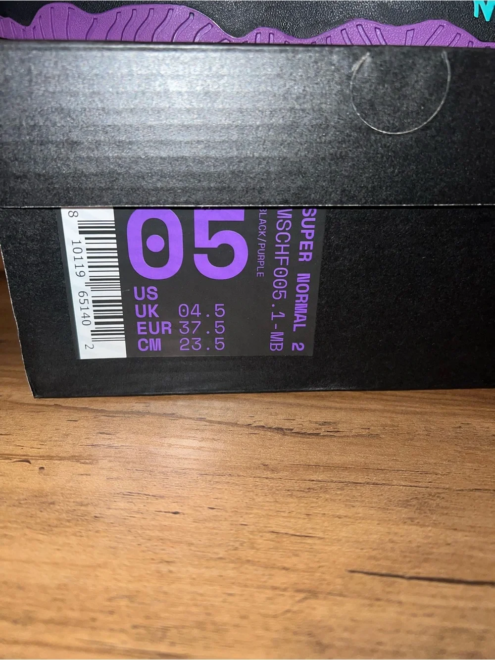 Mschf super normal 2 mars black purple low top sneaker eu 37.5 womens 6.5